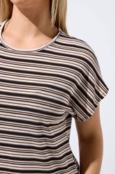 LIMITED COLLECTION Plus Size Brown Stripped Ribbed T-Shirt | Yours Clothing 4