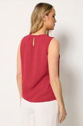 LTS Tall Women's Wine Red Detailing Top | Long Tall Sally 2