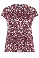 YOURS Curve Red Ikat T-Shirt