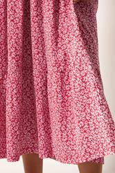 M&Co Red Floral Cotton Tiered Maxi Dress | M&Co 5