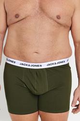 JACK & JONES Big & Tall 5 PACK Green & Black Boxers | BadRhino 4
