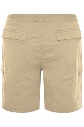 BadRhino Big & Tall 2 PACK Stone Brown & Khaki Green Stretch Cargo Shorts | BadRhino 8