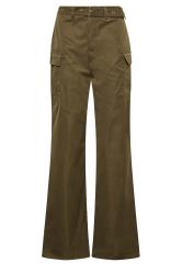 LTS Tall Khaki Green Belted Wide Leg Cargo Trousers | Long Tall Sally 5