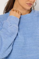 YOURS Plus Size  Blue Soft Touch Jumper Dress | Yours Clothing 4