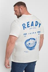 JACK & JONES Big & Tall White Graphic T-Shirt | BadRhino 1