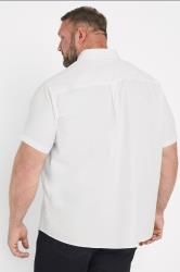BadRhino Big & Tall 2 PACK White Short Sleeve Poplin Shirts | BadRhino 4