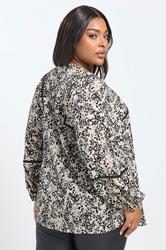 YOURS Plus Size Cream Spot Stud Detail Blouse | Yours Clothing 2
