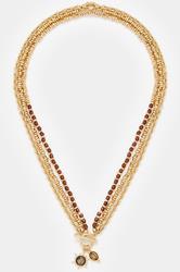 Gold Tone Beaded Chain Necklace | Yours Clothing 3