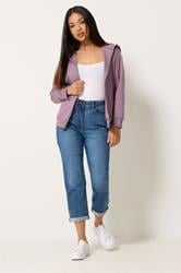 M&Co Petite Light Purple Essential Zip Hoodie | M&Co 1