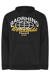 BadRhino Big & Tall Black Worldwide Hoodie
