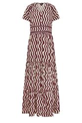 LTS Tall Women's Burgundy Red Swirl Print Maxi Dress | Long Tall Sally 5