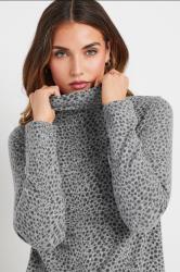 LTS Tall Grey Soft Touch Animal Print Top | Long Tall Sally 4