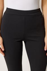 LTS Tall Women's Black Textured Slim Leg Trousers | Long Tall Sally 4