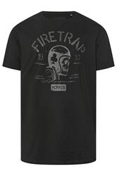 FIRETRAP Big & Tall Black Forged Iron Print T-Shirt | BadRhino 2