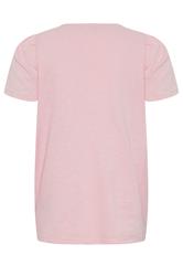 M&Co Petite Pink Short Sleeve Frill Cotton Blouse | M&Co 2