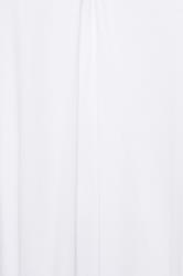 YOURS Plus Size White Pleat Front Swing Top | Yours Clothing 5