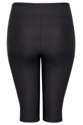 Plus Size Black Long Swim Shorts | Yours Clothing 7