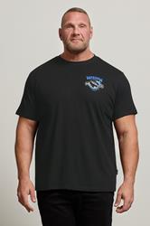 BadRhino Big & Tall Black 'Messina Straits' Graphic T-Shirt | BadRhino 3