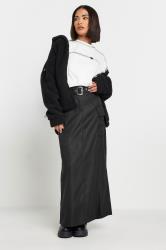 PixieGirl Petite Womens Black Belted Utility Maxi Skirt | PixieGirl 3