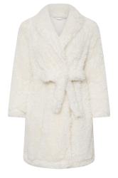 PixieGirl Petite Women's Ivory White Metallic Detail Dressing Gown | PixieGirl 7