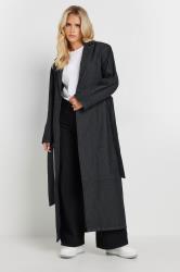 PixieGirl Petite Indigo Blue Denim Belted Cotton Trench Coat | PixieGirl 3