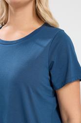 YOURS Plus Size Denim Blue Core T-Shirt | Yours Clothing 4