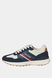 JACK & JONES Navy blue & Red Side Panel Trainers | BadRhino 2