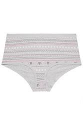 YOURSET 5 PACK Plus Size Grey Fairisle Full Briefs | Yours Clothing 8