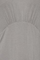 M&Co Grey Angel Sleeve Split Hem Midi Dress | M&Co
