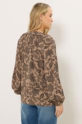 LTS Tall Women's Natural Brown Raglan Blouse | Long Tall Sally 2