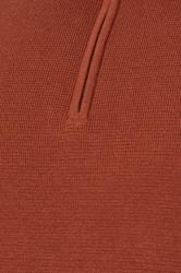 BadRhino Big & Tall Burnt Red Milano Quarter Zip Jumper | BadRhino 8