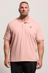 LYLE & SCOTT Big & Tall Grapefruit Pink Core Polo Shirt | BadRhino 3