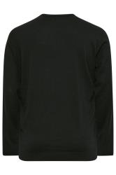 BadRhino Big & Tall Black Crew Neck Knitted Jumper | BadRhino 4