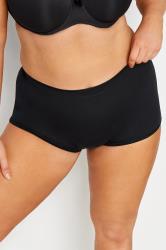 YOURSET 5 PACK Plus Size Black High Waisted Shorts | Yours Clothing 2