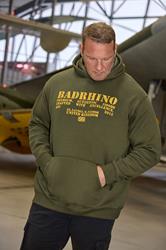BadRhino Big & Tall Khaki Green Military Print Hoodie | BadRhino 3