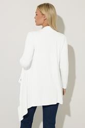 STAR White Eyelet Detail Waterfall Cardigan | StarByJM 2