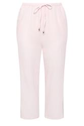 YOURS Curve Light Pink Wide Leg Linen Culottes
