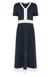 M&Co Navy Blue Colourblock Dress And Jacket Set | M&Co 7