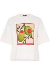 LIMITED COLLECTION Curve Ivory White 'Olive You' T-Shirt