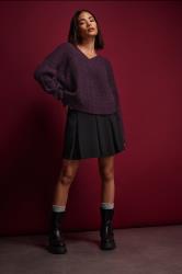 PixieGirl Petite Black Pleated Mini Skirt | PixieGirl  1