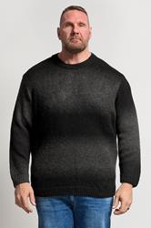 JACK & JONES Big & Tall Grey Crew Neck Knit Jumper | BadRhino 3