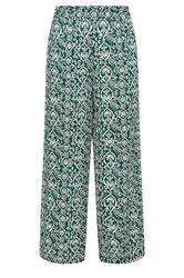 M&Co Green Abstract Print Wide Leg Trousers | M&Co 6