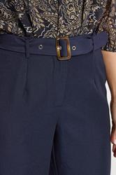LTS Tall Women's Navy Blue Wide Leg Belted Trousers | Long Tall Sally 4