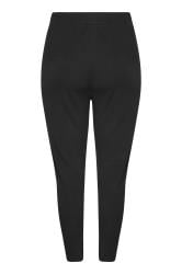 YOURS Curve Black Stretch Tapered Trousers