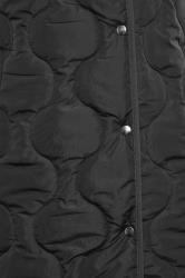 LTS Tall Black Funnel Neck Quilted Longline Gilet | Long Tall Sally 6