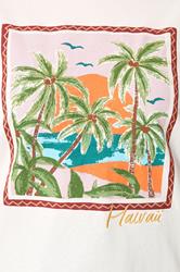 YOURS Plus Size White 'Hawaii' Tropical Graphic Print T-Shirt | Yours Clothing 4