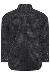 BadRhino Big & Tall Black Geometric Print Party Shirt | BadRhino 6