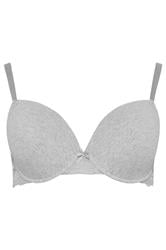 YOURSET 2 PACK Plus Size Pink & Grey Padded Underwired Bras | Yours Clothing 10