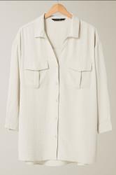 EVANS Curve Cream Utility Pocket Shirt