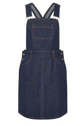 PixieGirl Petite Women's Indigo Blue Denim Pinafore Cotton Dress | PixieGirl 5